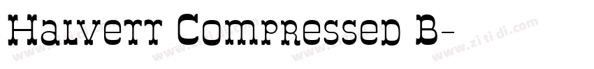 Halvett Compressed B字体转换